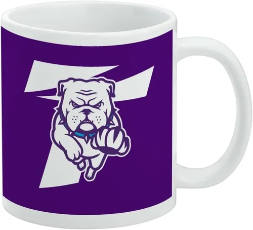 Vista 430 de Taza de cerámica con el logotipo principal de la Universidad Rider, taza de regalo novedosa para café, té y bebidas calientes, 11oz, blanca
