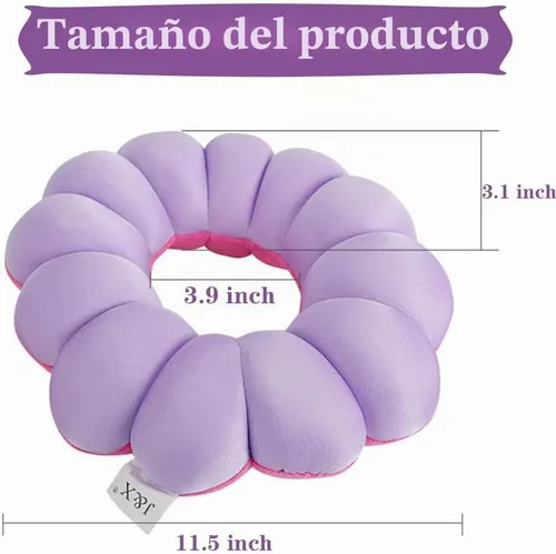 Vista 3 de Cojín Antiescaras, Almohada de Elevación para Codo Roto, Almohada Donut para Alivio de Presión en Manos y Pies, Almohadón de Soporte para Codo, Verde