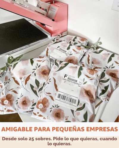 Vista 5 de Impack - Paquete de 25 sobres de polietileno de 10 x 13 pulgadas, bolsas de envío biodegradables para ropa, sobres de correo autoadhesivos Camelia