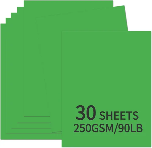Vista 11 de 30 hojas de cartulina negra de 8.5 x 11 pulgadas, 250 gsm/90 libras, papel de cartulina grueso y suave, perfecto para invitaciones, menús, tarjetas