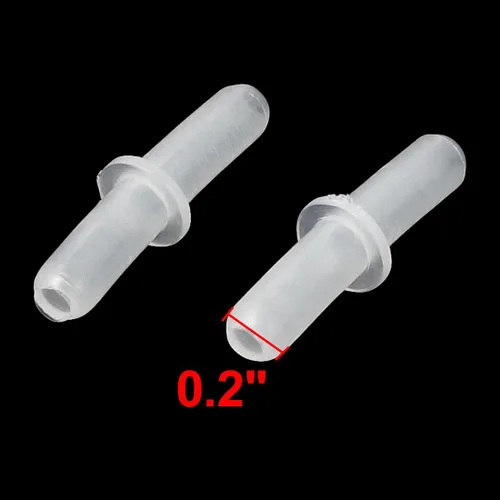 Vista 2 de uxcell Línea de aire de plástico conector acuario Tubing Coupler 14pcs blanco claro
