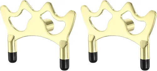 Vista 11 de Taco de billar con cabeza de puente de billar, taco de metal Dorado