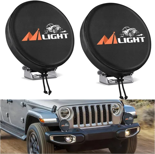 Vista 11 de Nilight Cubierta de barra de luz LED de 22 pulgadas, funda protectora de nailon negro, ajuste universal, barra recta y curva, impermeable, a prueba