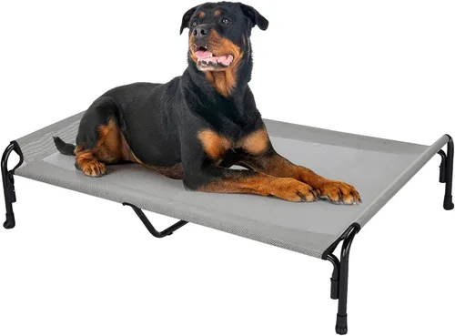 Vista 10 de Veehoo Cama Elevada para Perros al Aire Libre, Cuna Elevada para Perros Grandes, Cama de Hamaca para Mascotas Enfriable Lavable Impermeable