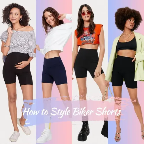 Vista 3 de QGGQDD - Pantalones cortos bicicleteros de cintura alta para mujer, pantalones cortos deportivos de 5 pulgadas, sensación muy suave