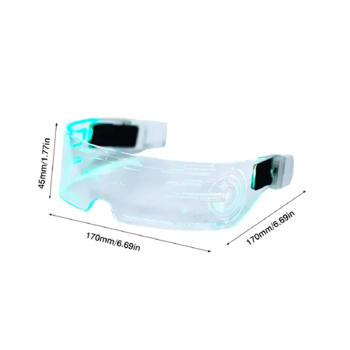 Vista 3 de Gafas led MultiColores para fiestas