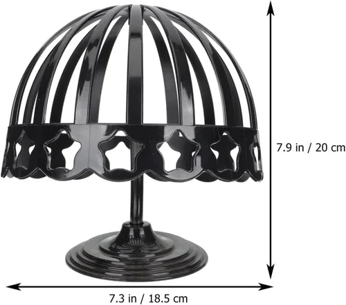 Vista 4 de Cabilock Soporte de exhibición de sombrero de 2 piezas para tienda casera