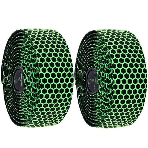 Vista 12 de VXM Cinta de manillar de bicicleta, cinta de barra de bicicleta estilo panal de abeja de silicona y EVA, cinta de barra de bicicleta de carretera