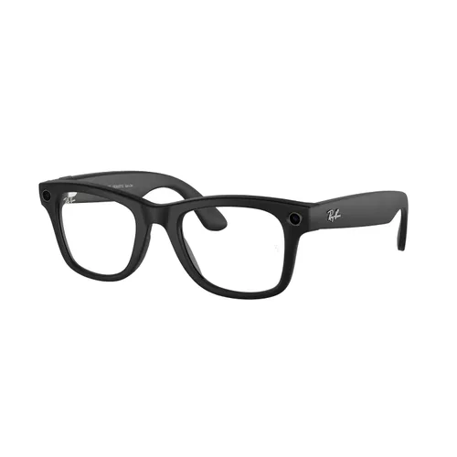 Vista 4 de Ray-Ban Meta (Gen 1), Wayfarer, Large Matte Black Smart AI Glasses for Men, Women — 12 MP Camera, Open-Ear Speakers, Video, Bluetooth — Polarized