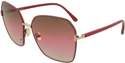 Vista 2 de Gafas de sol Tom Ford FT 0839 Claudia- 02 69F oro rosa brillante, burdeosgradiente, Burdeos Glanz