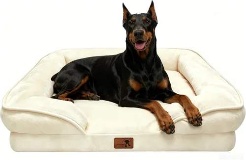 Vista 57 de Spotted Play Cama ortopédica para perros con lados, sofá cama para perros pequeños, sofá cama de espuma de apoyo para mascotas con funda extraíble