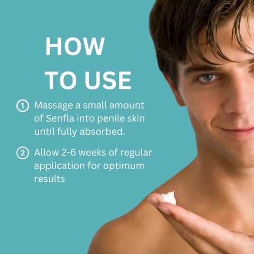 Vista 6 de Man1 Man Oil & Senfla Penile Cream: 2 lociones de tamaño completo para comodidad diaria, piel sana y sensación renovada