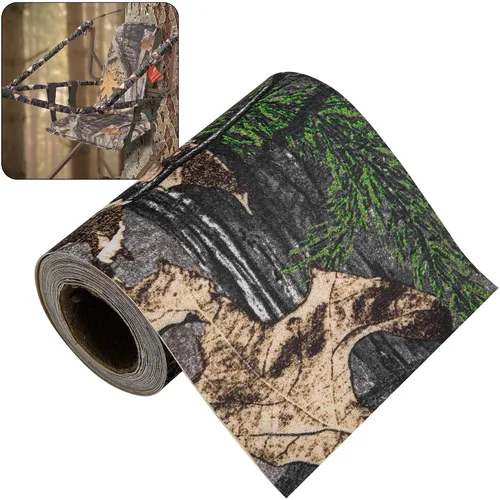 Vista 8 de Adnee Cinta silenciadora de camuflaje de 2.5 yardas x 2.5 pulgadas, cintas de camuflaje autoadhesivas, cinta protectora de camuflaje para tu