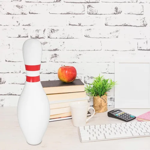 Vista 7 de Artibetter Hucha con forma de bolos, caja de monedas de plástico irrompible para niños, adolescentes y adultos, adorno de escritorio para el hogar