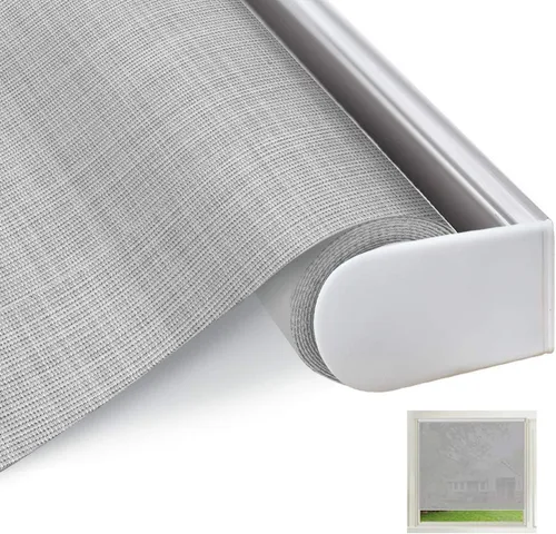 Vista 21 de Persianas enrollables solares para ventana, impermeables, filtrantes de luz, sin cordón, protección UV, ignífugas, para ventanas, puertas, sala