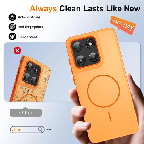 Vista 409 de Jshru Funda para Samsung Galaxy S26 Plus/Galaxy S25 Plus: para Galaxy S24 Plus [compatible con Magsafe] [2 protectores de pantalla HD] cubierta