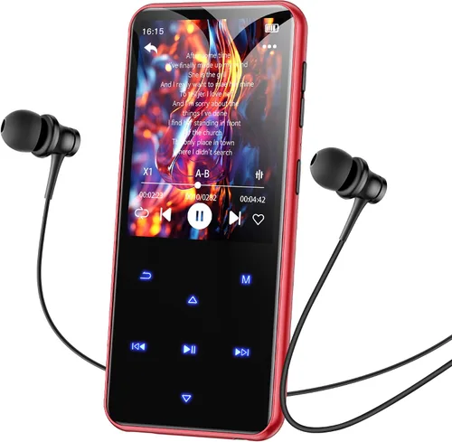 Vista 13 de AGPTEK Reproductor MP3 de 64 GB con Bluetooth, M3 Reproductor de música de 2.4 pulgadas con altavoz y radio FM, botones táctiles, soporta hasta 128