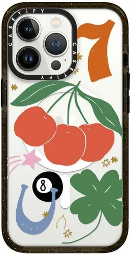 Vista 55 de CASETiFY Funda Impact para iPhone 13 [Protección contra caídas de grado militar 4X de 8.2 pies/Compatible con Magsafe] - #1 Mom - Transparente