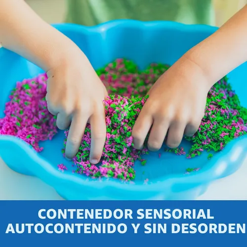 Vista 7 de Educational Insights Pluffle® Estación Sensorial - Juego de Espuma para Contenedor Sensorial, Alternativa Sin Desorden a los Juguetes de Arena