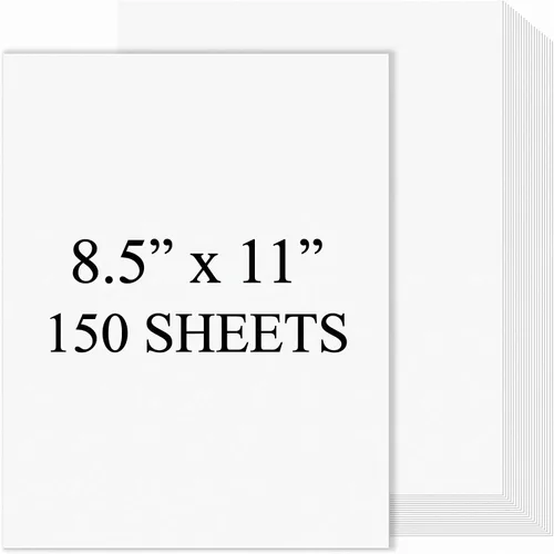 Vista 10 de Fainne 150 hojas de papel de cartulina pastel, cartulina de peso medio con cubierta de 67 libras, papel de 8.5 x 11 pulgadas para manualidades