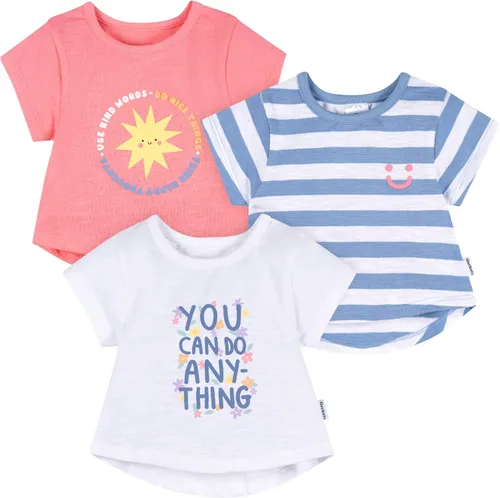 Vista 11 de Gerber Paquete de 3 camisetas de manga corta para bebé niña Flor