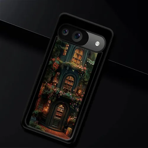Vista 903 de Compatible con Google Pixel 4A 5G Mobile Case Creative Acrylic Panel trasero Silicona Protección Grip especialmente diseñado para Google Pixel 4A 5G