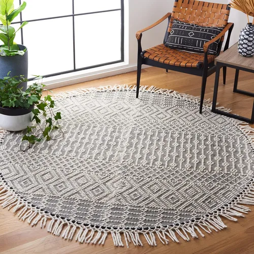 Vista 41 de SAFAVIEH Natura Collection - Alfombra decorativa de 2 x 3 pies, color marfil, con flecos de lana marroquí bohemia, hecha a mano, ideal para zonas
