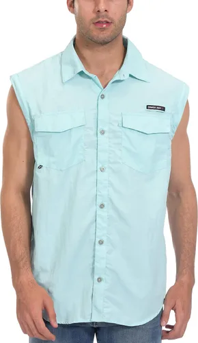 Vista 5 de Little Donkey Andy Camisas ligeras de secado rápido para hombre, transpirables, UPF50