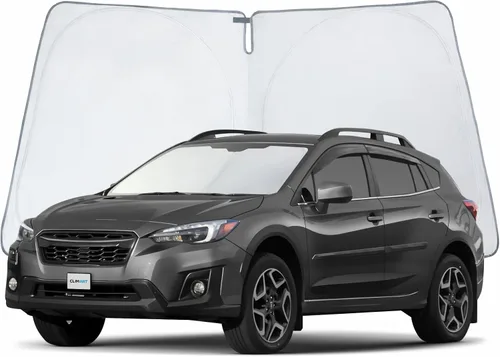 Vista 34 de Clim Art - Parasol para parabrisas de Nissan Pathfinder 2022-2024, plegable, personalizado, protector solar para vehículo, cubierta para parabrisas