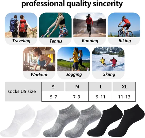 Vista 2 de ATBITER Ankle Socks Women's Thin Athletic Running No Show Low Cut Lightweight Socks 610-Pairs