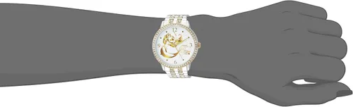 Vista 2 de Disney Reloj de pulsera analógico de cuarzo CZ para adultos Dos tonos