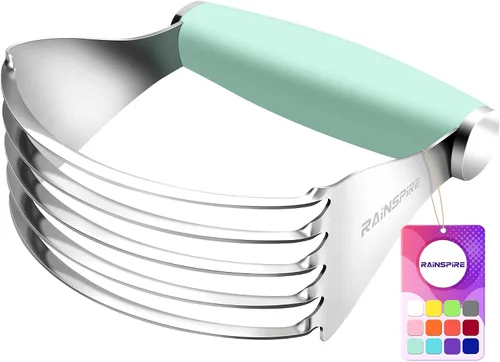Vista 16 de Rainspire XL - Cortador de repostería para hornear, licuadora de repostería resistente, de acero inoxidable, cuchillas gruesas y afiladas, cortador