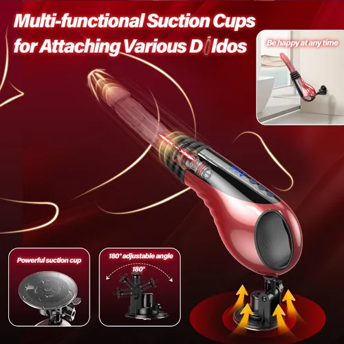 Vista 5 de Sex Machine Wireless Thrusting Dildo Vibrator, Remote Control Adult Toys