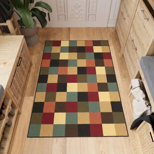 Vista 47 de Ottomanson Alfombra de cocina de 2 x 5 – Alfombra antideslizante para Cajas Multicolor