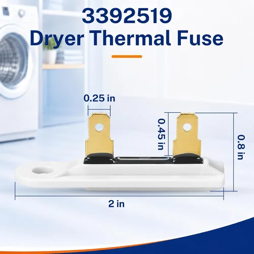 Vista 2 de 3392519 Fusible Térmico Secador para Whirlpool Kenmore Maytag Amana