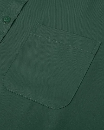 Vista 6 de J.VER Camisas de vestir con puños franceses para hombre, ajuste regular Verde militar