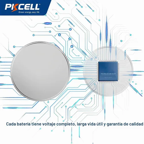 Vista 6 de PKCELL Batería AG3 1.5V LR41 392 384 192 Botón de célula alcalina para termómetro digital - 5