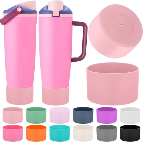 Vista 32 de Mity rain 2 piezas de botas protectoras de silicona para botellas y vasos FreeSip Sway de Owala de 30 oz y 40 oz - Accesorios para owala, mejora
