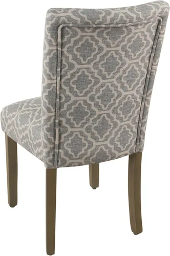 Vista 6 de HomePop Parsons - Silla de comedor, color gris (juego de 2)