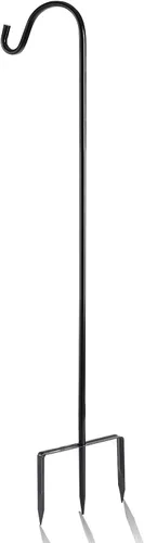 Vista 9 de EXCMARK - Gancho de pastor de altura ajustable de 81/61/41 cm y 1,3 cm de grosor. Úsalo en bodas, para colgar luces solares, linternas, comederos