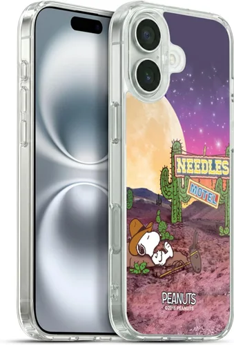 Vista 151 de Head Case Designs Funda de gel con licencia oficial de Peanuts Nebula Cactus Needles Snoopy Space Cowboy [protección de grado militar] compatible