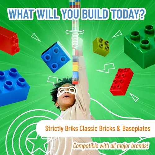 Vista 6 de Strictly Briks - Classic Briks - Kit de iniciación de construcción 100 % compatible con todas las principales marcas de bloques