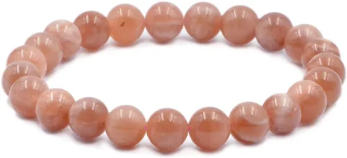 Vista 20 de AD Beads Pulsera elástica de cuentas redondas de piedras preciosas naturales, curación Reiki, 0.315 in Azul aguamarina
