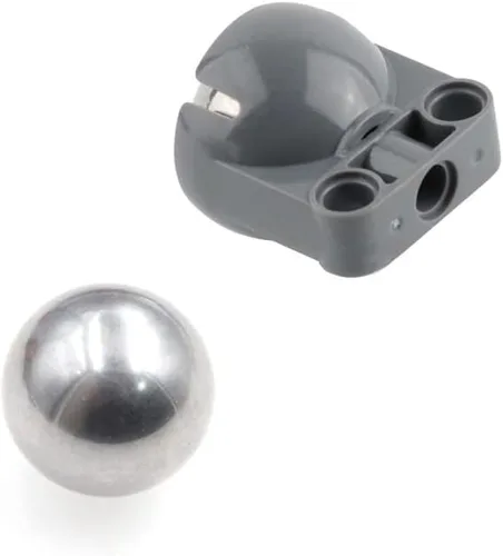 Vista 3 de MOC - Rueda universal 92911 bb607, bola de acero inoxidable compatible con robot EV3 6023956 4610380 99948 bloques de construcción, piezas técnicas