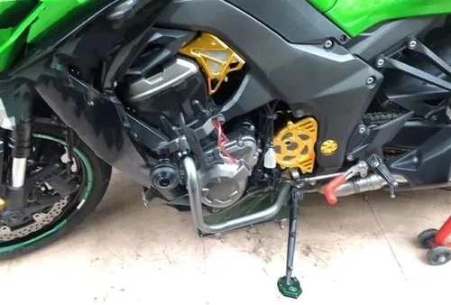 Vista 9 de Soporte lateral para moto Kawasaki para Versys 650 para Vulcan 650 S 2010 2021 (color : A titanio)