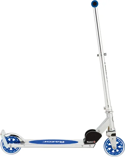 Vista 7 de Razor A3 Kick Scooter for Kids Ages 5+ - Larger Wheels, Front Suspension, Wheelie Bar, Lightweight, Foldable, Aluminum Frame, and Adjustable