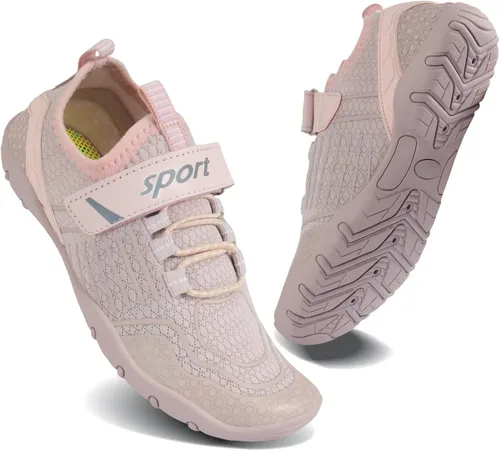 Vista 2 de Zapatos de agua para niños y niñas, de secado rápido, calcetines acuáticos descalzos, playa, piscina, natación, tenis deportivos ligeros para niños