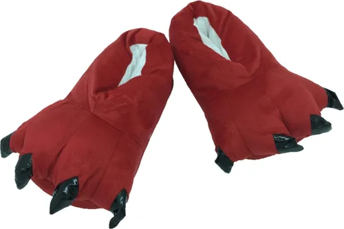 Vista 43 de Zapatos de casa cálidos de felpa con pies de animales para disfraz