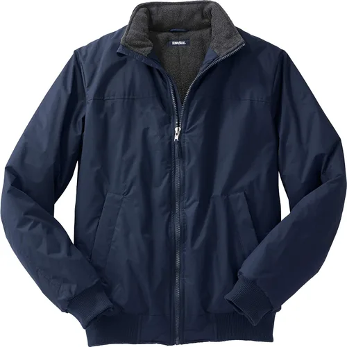 Vista 8 de KingSize Chaqueta bomber grande y alta con forro polar para hombre