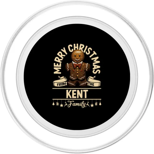 Vista 2 de Kent Family Christmas Costume Gingerbread Man Matching PopSockets MagSafe PopGrip for iPhone